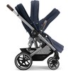 Universalus vežimėlis Cybex Balios S Lux 2in1 Ocean Mėlyna (Sidabrinis Frame)