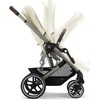 Universalus vežimėlis Cybex Balios S Lux 2in1 Seashell rusvai gelsvas (Taupe Frame)