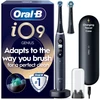 Dantų šepetėlis Oral-B iO9 sähköhammasharja, musta + lataava matkakotelo