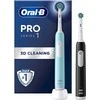 Oral-B | Elektrinis dantų šepetėlis, Duo pack | Pro Series 1 | Įkraunamas | Suaugusiems | Šepetėlių skaičius galvutės įeina 2 | Number of teeth brushing modes 3 | Mėlyna/Juodas