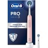 Elektrinis dantų šepetėlis Oral-B Pro Series 3, rožinis
