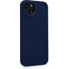 Dėklas Decoded Dekoduotas iššifruotas antimikrobinis silikoninis dangtelis iP 14 Plus Navy Peony