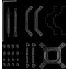 Deepcool | Skaitmeninio procesoriaus oro aušintuvas | AK500 Juodas | Intel, AMD