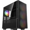Kompiuterio Korpusas - DeepCool CH560 Midi Tower su Grūdintu Stiklu ir Multi-Spalviniu Apšvietimu Juodas