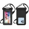 FoneKit Atsparus vandeniui Phone Pouch -vesitiivis kotelo puhelimelle, musta