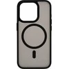 Dėklas FoneKit MagSafe-yhteensopiva Soft Touch -suojakuori, iPhone 15 Pro, musta/harmaa