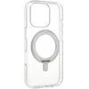 Dėklas FoneKit Premium Kickstand MagSafe-yhteensopiva suojakuori jalustalla, iPhone 16 Pro Max, läpinäkyvä
