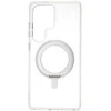 Dėklas FoneKit Premium Kickstand MagSafe-yhteensopiva suojakuori jalustalla, Samsung Galaxy S25 Ultra, läpinäkyvä
