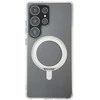 Dėklas FoneKit Premium Kickstand MagSafe-yhteensopiva suojakuori jalustalla, Samsung Galaxy S25 Ultra, läpinäkyvä