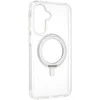 Dėklas FoneKit Premium Kickstand MagSafe-yhteensopiva suojakuori jalustalla, Samsung Galaxy A16, läpinäkyvä