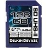 Delkin 128GB UHS-II SD kortelė su V90 klasės žymėjimu