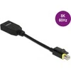 DELOCK Mini DisplayPort 1.4 į DisplayPort adapteris su fiksatoriumi 8K 60 Hz