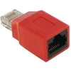 DELOCK NICz RJ45 Crossover Adapt. Bu-St kompaktiškas