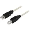 Kabelis DELTACO USB 2.0, A tipo kištukas - B tipo kištukas 0,5 m / USB-205
