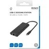 USB-C prijungimo stotelė DELTACO, viena, 1x HDMI, 3x USB-A, RJ45 / USBC-HDMI31 / 1902571