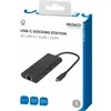 USB-C prijungimo stotelė DELTACO, viena, 1x HDMI, 3x USB-A, RJ45 / USBC-HDMI31 / 1902571