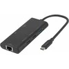 USB-C prijungimo stotelė DELTACO, viena, 1x HDMI, 3x USB-A, RJ45 / USBC-HDMI31 / 1902571