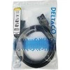 DELTACO GST18 uros - GST18 naaras, maadoitettu, 2m, musta
