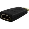 DELTACO HDMI adapteris, mini HDMI kištukas> HDMI lizdas, 19 kontaktų, paauksuotas
