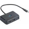 USB-C šakotuvas DELTACO, 5 Gbps, 4x USB-A, juodas / USBC-HUB203 / 1902428