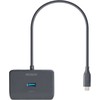 USB-C šakotuvas DELTACO, 5 Gbps, 4x USB-A, juodas / USBC-HUB203 / 1902428