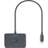 USB-C šakotuvas DELTACO, 5 Gbps, 4x USB-A, juodas / USBC-HUB203 / 1902428
