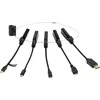 Modulinis HDMI adapterių rinkinys DELTACO, USB- C, mDP, DP, Mini, Micro, juodas / HDMI-AR10 / 1902496