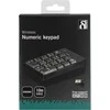 Klaviatūra DELTACO USB bevielė, skaičių, juoda / TB-144