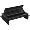 Stalinis atverčiamas maitinimo lizdas DELTACO OFFICE, 3 lizdai, 1x21W A+C USB, GST18 kabelio jungtis / GT-1400 / 1902250