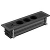 Įleidžiama maitinimo lizdo dėžutė DELTACO OFFICE, 3 lizdai, 1x21W A+C USB krovimas, GST18 / GT-1303 / 1902248