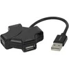USB-A šakotuvas DELTACO, 480 Mbps, 4x USB-A, juodas / UH-737 / 1902569