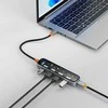 Permatomas USB-A šakotuvas DELTACO, 5 Gbps, 4x USB-A / UH-736 / 1902565