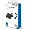 USB-C šakotuvas DELTACO, 4x USB-A 480 Mbps, juodas / USBC-HUB205 / 1902570