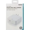 DELTACO 87W USB-C maitinimo šaltinis, greitas įkrovimas, USB-C PD, baltas / USBC-AC117