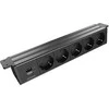 Maitinimo lizdas DELTACO OFFICE, 5 lizdai, 1x21W A+C USB krovimas, GST18 kabelio jungtis / GT-1105 / 1902245