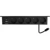 Maitinimo lizdas DELTACO OFFICE, 5 lizdai, 1x21W A+C USB krovimas, GST18 kabelio jungtis / GT-1105 / 1902245