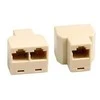 Trijų krypčių jungtis 8P / 8C RJ45 DELTACO smėlio spalvos / MD-13