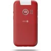 Doro Leva L21, Clamshell, Single SIM, 7.11 cm (2.8"), 2 MP, 1150 mAh, Raudona, Baltas