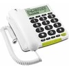 Doro PhoneEasy 312cs, Analoginis telefonas, Laidinis ragelis, Garsiakalbis, 30 įrašų, Skambintojo ID, Balta