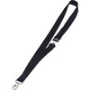 Durable Tekstilinis ženklelių vėrinys / virvelė 20 su apsauginiu atleidimu, juoda, 20 mm, 440 mm, 10 vnt.