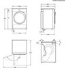 Džiovyklė Electrolux 600 SensiCare kuivausrumpu (EW6D4183W1)