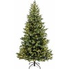 Everlands Geneva fir aidonnäköinen joulukuusi retrotyylisillä led-valoilla, 180 cm