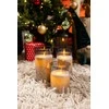 Enne Interior Prieš sezonus Lumina LED žvakės 3 komplektų, rūkyto stiklo, 10 / 12,5 / 15 cm