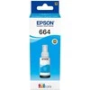 Epson T664 EcoTank -mustepullo, syaani