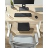 ErgoWork Footrest Pro -ergonominen jalkatuki, musta