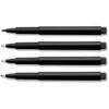 Rašikliai piešimui Faber-Castell PITT, S, F, M, B, 4vnt., juodos spalvos