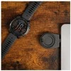 Fixed 3-in-1 wireless charging station for Garmin watch, juodas