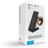 Fixed 3-in-1 wireless charging station for Garmin watch, juodas