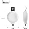 FIXED Orb Charger Apple Watch su greito įkrovimo palaikymu balta spalva
