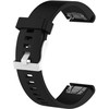 Fixed | Silikoninis dirželis, skirtas „Garmin QuickFit 20mm“ | Juodas